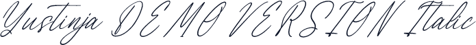 Yustinja DEMO VERSION Italic