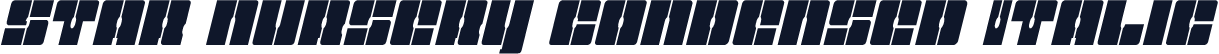 Star Nursery Condensed Italic