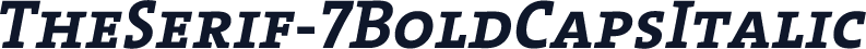 TheSerif-7BoldCapsItalic