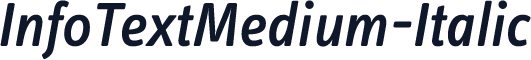 InfoTextMedium-Italic
