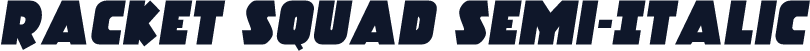 Racket Squad Semi-Italic