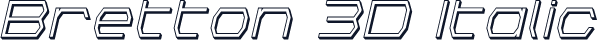 Bretton 3D Italic