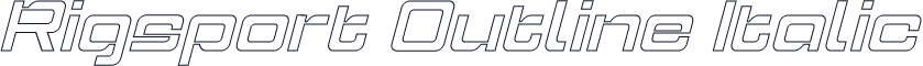 Rigsport Outline Italic