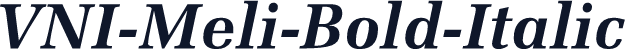 VNI-Meli-Bold-Italic