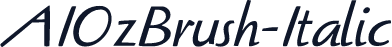 AIOzBrush-Italic