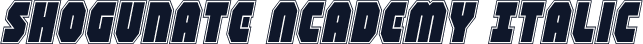 Shogunate Academy Italic