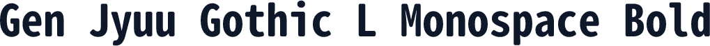 Gen Jyuu Gothic L Monospace Bold