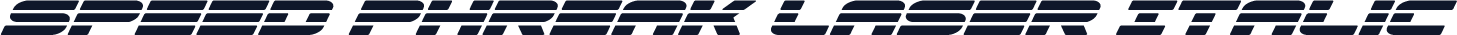 Speed Phreak Laser Italic