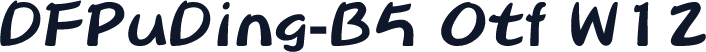 DFPuDing-B5 Otf W12