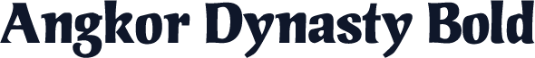 Angkor Dynasty Bold