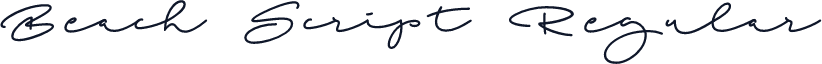 Beach Script Regular