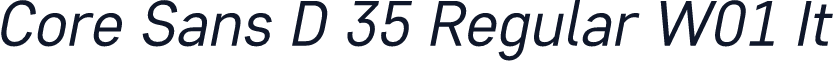 Core Sans D 35 Regular W01 It
