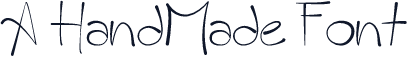 A HandMade Font