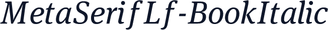 MetaSerifLf-BookItalic