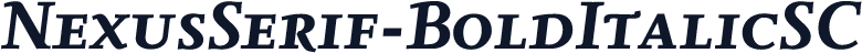 NexusSerif-BoldItalicSC