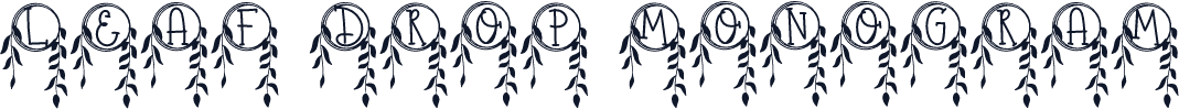 Leaf Drop Monogram
