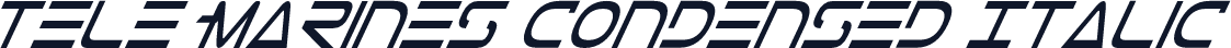 Tele-Marines Condensed Italic