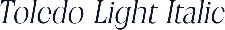 Toledo Light Italic