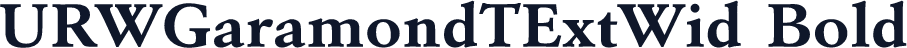URWGaramondTExtWid Bold