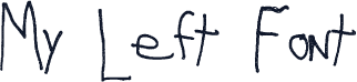 My Left Font