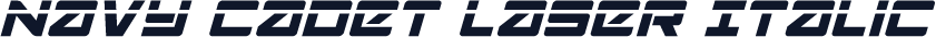 Navy Cadet Laser Italic