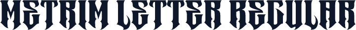 Metrim Letter Regular