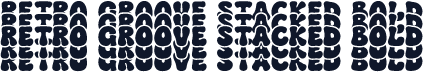 Retro Groove Stacked Bold