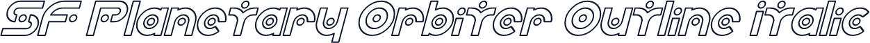 SF Planetary Orbiter Outline Italic