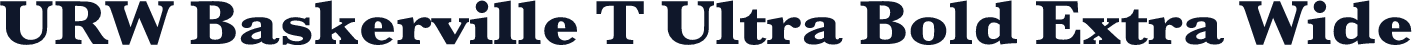 URW Baskerville T Ultra Bold Extra Wide