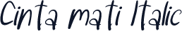 Cinta mati Italic