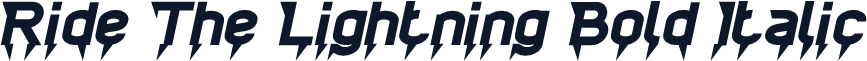 Ride The Lightning Bold Italic