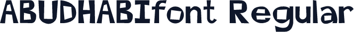ABUDHABIfont Regular