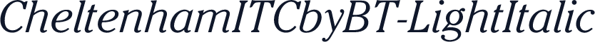 CheltenhamITCbyBT-LightItalic