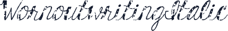 WornoutwritingItalic