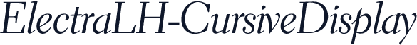 ElectraLH-CursiveDisplay