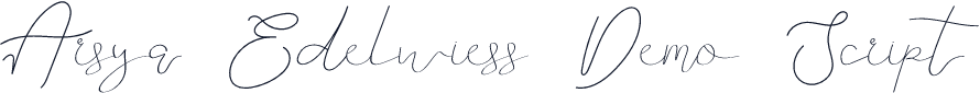 Arsya Edelwiess Demo Script