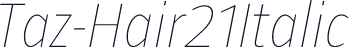 Taz-Hair21Italic