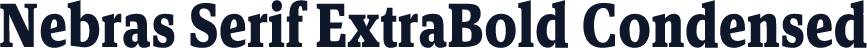 Nebras Serif ExtraBold Condensed
