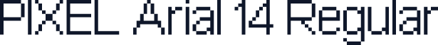 PIXEL Arial 14 Regular