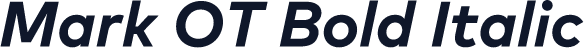 Mark OT Bold Italic