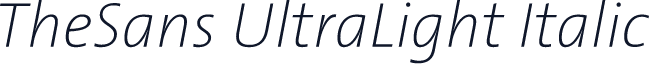 TheSans UltraLight Italic