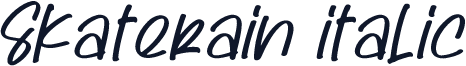 Skaterain Italic