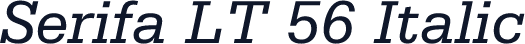 Serifa LT 56 Italic