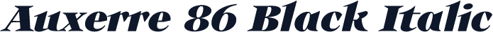 Auxerre 86 Black Italic