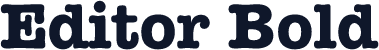 Editor Bold