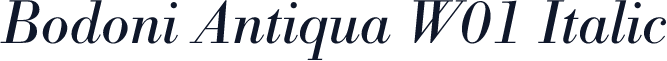 Bodoni Antiqua W01 Italic