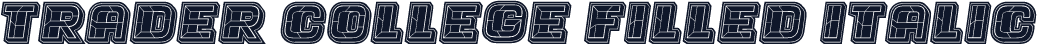Trader College Filled Italic
