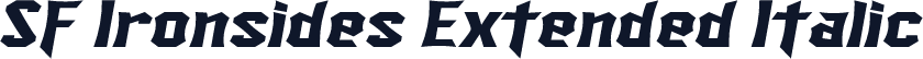 SF Ironsides Extended Italic