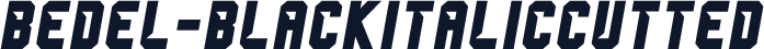 Bedel-BlackItalicCutted