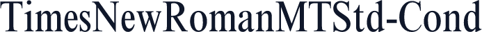 TimesNewRomanMTStd-Cond